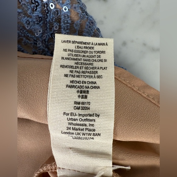 Free People Night Shimmers Mini Dress size 0 - Picture 9 of 9